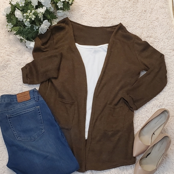 Sweaters - 🌿 Brown sweater with pockets